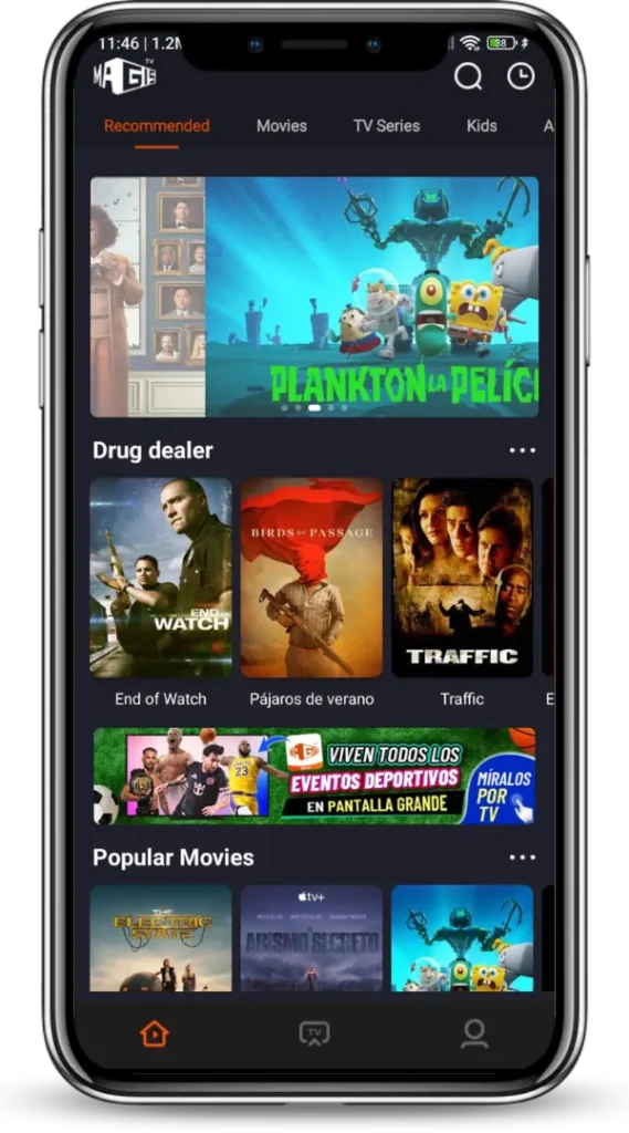 Descargar Magis TV APK Oficial Versión Ultima Version 5.8.1.0 Gratis 14 Transmisión de alta calidad
