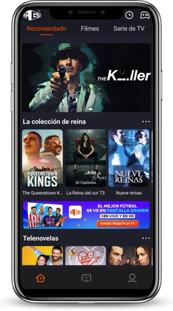 Descargar Magis TV Para iPhone versión actualizada 5.13.5 en iPhone gratis 20 Usando la barra de menú