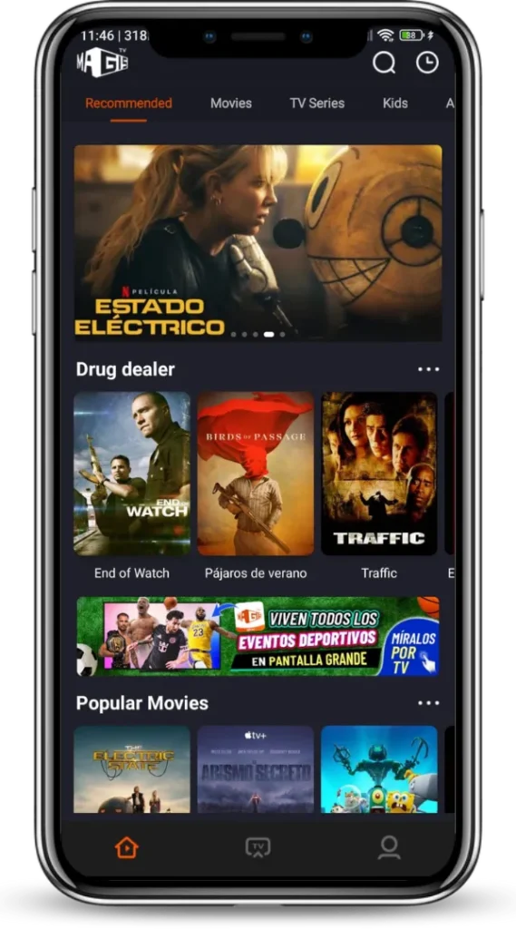 Descargar Magis TV APK Oficial Versión Ultima Version 5.8.1.0 Gratis 16 Velocidad de transmisión más rápida